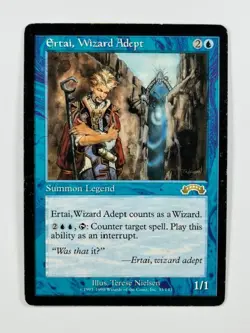 1x MTG Ertai, Wizard Adept - Exodus - MP #33 - Image 1