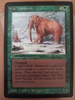 MTG War Mammoth Beta MAGIC THE GATHERING - Image 1
