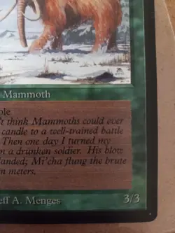MTG War Mammoth Beta MAGIC THE GATHERING - Image 4