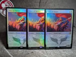 MTG - Voice of Victory (#0033), Tarkir: Dragonstorm, Foil, NM, Rare - Image 1