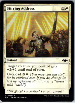 Stirring Address - 32 - Modern Horizons - Magic MTG - NM - B3G1 - Image 1