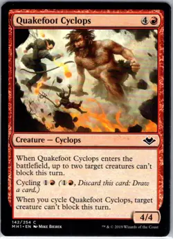 Quakefoot Cyclops - 142 - Modern Horizons - Magic MTG - NM - B3G1 - Image 1