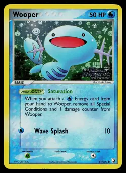 Pokemon Card - Wooper Team Rocket Returns 81/109 Reverse Holo Stamped - Image 1