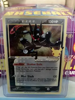 Greninja Gold Star Holo SWSH144 Pokemon Celebrations Promo Trainer Box TCG NM - Image 1