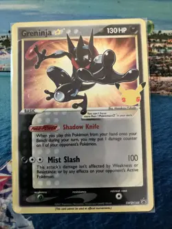 Greninja Gold Star Holo SWSH144 Pokemon Celebrations Promo Trainer Box TCG NM - Image 2