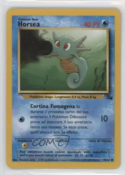Horsea Italian Pokemon Fossil #49 1999 READ - Image 1