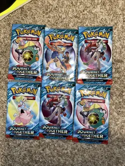 (LOT OF 6) Pokemon TCG Scarlet & Violet Journey Together Booster Pack 820650853258 - Image 1