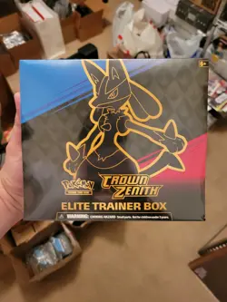 Pokemon TCG Sword & Shield Crown Zenith ETB Elite Trainer Box Factory Sealed - Image 1