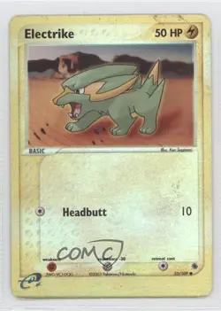 Electrike Reverse Foil Pokemon EX Ruby & Sapphire #52 2003 READ - Image 1