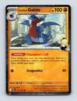 Cynthia's Gabite (Cosmos Holo) - 103/182 - Destined Rivals - Pokemon TCG - NM - Image 1