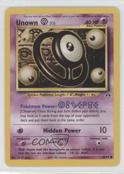 Unown (O) Pokemon Neo Discovery #69 2001 READ - Image 1