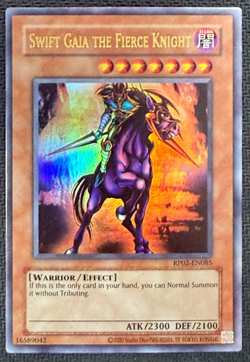 Yugioh! Swift Gaia The Fierce Knight Ultra Rare Near Mint RP02-EN085 (Reprint) - Image 1