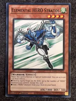 Yugioh Elemental HERO Stratos HAC1-EN015 Common 1st Edition NM - Image 1