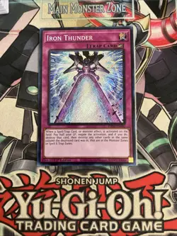 Iron Thunder Secret Rare 1st Edition PHNI-EN080 Yugioh - Image 1
