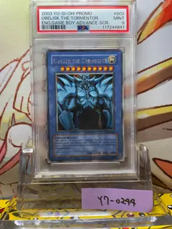 [MINT] PSA 9 YuGiOh Obelisk the Tormentor Secret Rare GBI-002 English God Card - Image 1