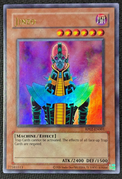Yugioh! Jinzo Ultra Rare Near Mint Unlimited RP02-EN001 (2024 Reprint) - Image 1