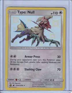 Type: Null SHINY HOLO RARE card SV45/SV94 Sun & Moon Hidden Fates NM/MINT - Image 3