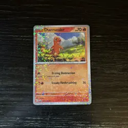 Charmander Holo Reflective Rare Scarlet And Violet 151 Pokemon Card Collectible - Image 1