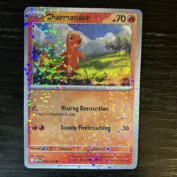 Charmander Holo Reflective Rare Scarlet And Violet 151 Pokemon Card Collectible - Image 4