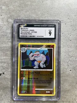 Pokemon Card Machoke Rev Holo CGC 9 Mint, Stormfront 41/100, 2008 (1) - Image 1