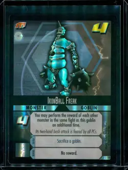 .Hack Enemy TCG IronBall Freak (Holo Rare Foil) 1S114 2001-2003 Decipher Card - Image 1