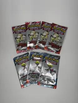 7x Pokemon TCG Trading Card Game Booster Fun packs 3x journey 4x Destined Rivals - Image 1