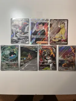 Pokemon Card Lot 7 Illustration Rares Destined Rivals White Flare/Black Bolt - Image 1