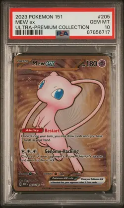 2023 PSA 10 Pokemon SVP EN Mew ex 205/165 151 Ultra Premium Coll Metal Card - Image 1