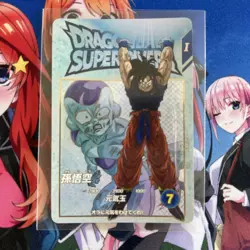 Dragon Ball Super Card Goku Fusion World Rarity 7 Promo Set Used - Image 1