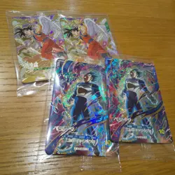Dragon Ball Super Divers SDVP020 Goku SDVP021 Vegeta 4 Card Set - Image 1