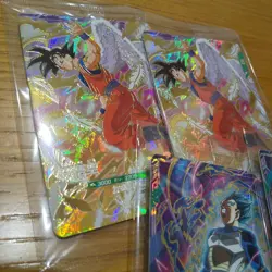 Dragon Ball Super Divers SDVP020 Goku SDVP021 Vegeta 4 Card Set - Image 2