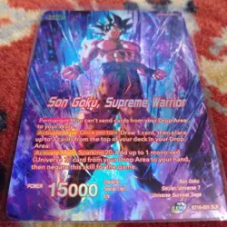 Dragon Ball Super Goku Anniversary Box 2025 Limited Power 300000 Card - Image 2
