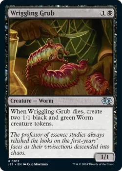 NM Wriggling Grub, MTG, Foundations Jumpstart, Magic the Gathering, 12 - Image 1