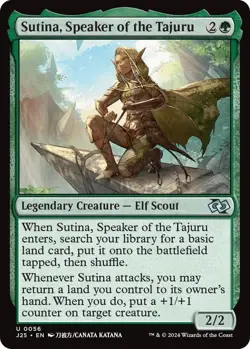 NM Sutina, Speaker of the Tajuru, MTG, Foundations Jumpstart, Magic, 56 - Image 1