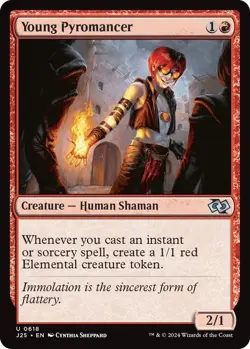 NM Young Pyromancer, MTG, Foundations Jumpstart, Magic the Gathering, 618 - Image 1