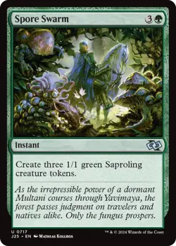 NM Spore Swarm, MTG, Foundations Jumpstart, Magic the Gathering, 717 - Image 1