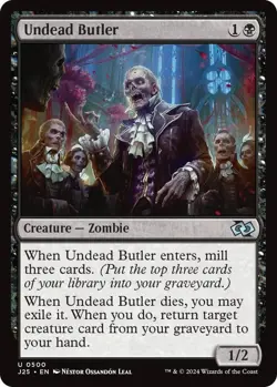 NM Undead Butler, MTG, Foundations Jumpstart, Magic the Gathering, 500 - Image 1