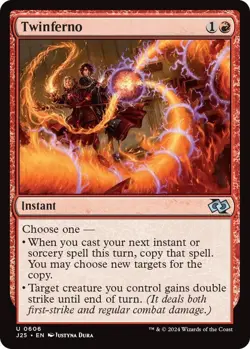 NM Twinferno, MTG, Foundations Jumpstart, Magic the Gathering, 606 - Image 1