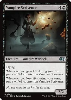 NM Vampire Scrivener, MTG, Foundations Jumpstart, Magic the Gathering, 505 - Image 1