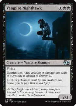 NM Vampire Nighthawk, MTG, Foundations Jumpstart, Magic the Gathering, 503 - Image 1