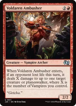 NM Voldaren Ambusher, MTG, Foundations Jumpstart, Magic the Gathering, 611 - Image 1