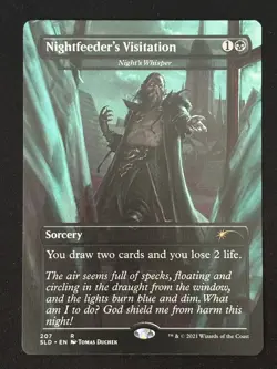 1x MTG Nightfeeder's Visitation - Night's Whisper - (SLD) #207 - Magic - Image 1