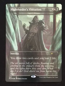 1x MTG Nightfeeder's Visitation (Foil) - Night's Whisper - (SLD) #207 - Magic - Image 1