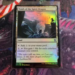 MTG Tomb of the Spirit Dragon - Foil Khans of Tarkir, NM Magic the gathering 245 - Image 1