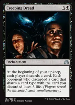 Creeping Dread Light Play, English Magic the Gathering MTG Shadows Over Innistra - Image 1