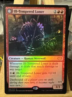 MTG *Ill-Tempered Loner foil X1* (NM) Innistrad: Crimson Vow Magic the Gathering - Image 1