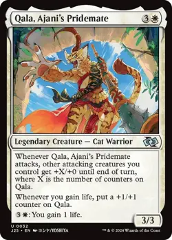 NM Qala, Ajani's Pridemate, MTG, Foundations Jumpstart, Magic the Gathering, 32 - Image 1