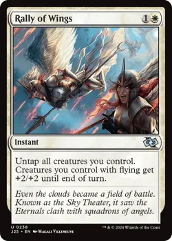 NM Rally of Wings, MTG, Foundations Jumpstart, Magic the Gathering, 238 - Image 1