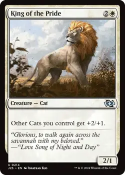 NM King of the Pride, MTG, Foundations Jumpstart, Magic the Gathering, 214 - Image 1