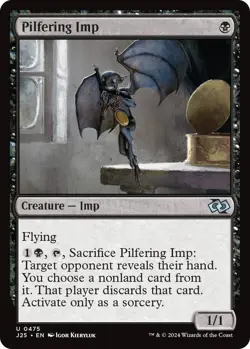 NM Pilfering Imp, MTG, Foundations Jumpstart, Magic the Gathering, 475 - Image 1